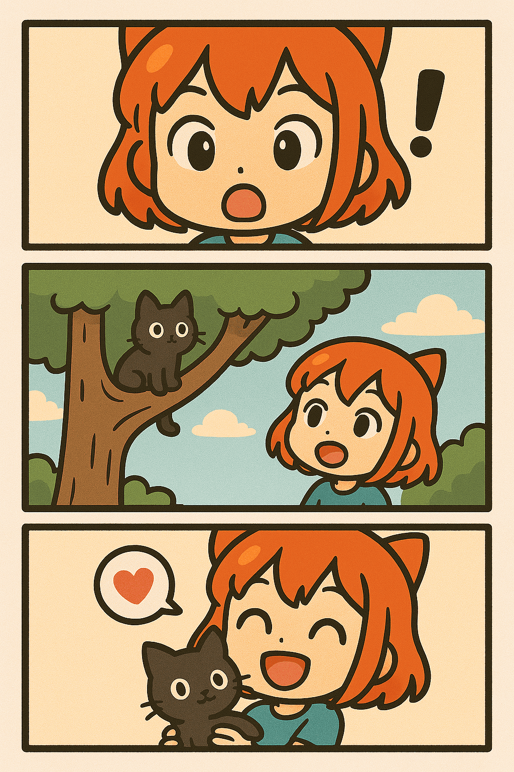 Story of Cat Manga Panel
